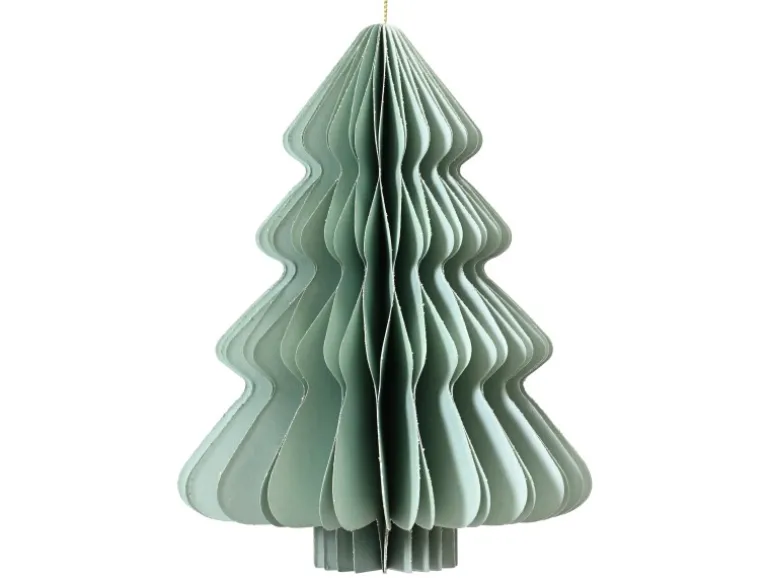 Deko-Anhänger Weihnachtsbaum Papier 15 cm Mint