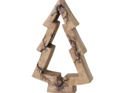 Deko-Aufsteller Percha Tannenbaum Mangoholz H 24 cm 2er Set