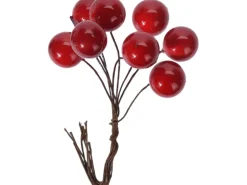 Deko-Beeren Rot 3er Set 3-fach sortiert