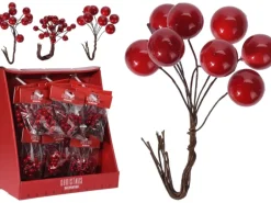 Deko-Beeren Rot 3er Set 3-fach sortiert