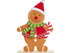 Dekofigur Lebkuchen Junge Mädchen L Filz Holz 2-fach sortiert