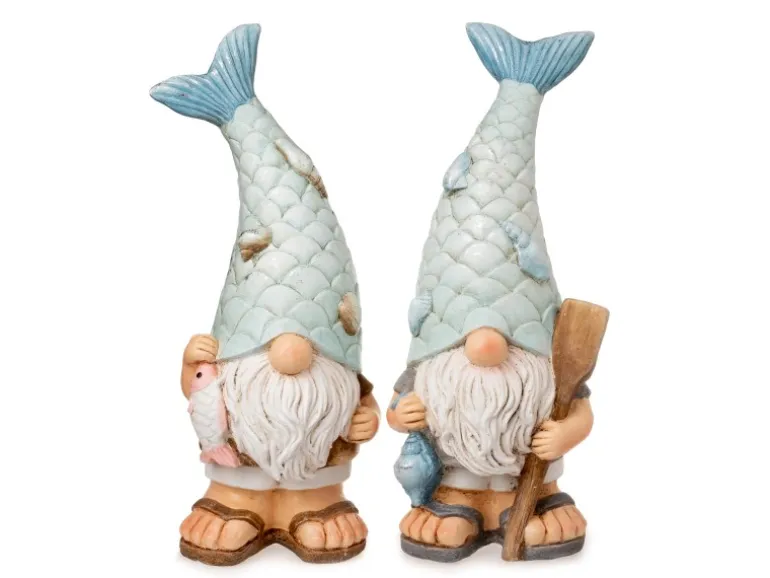 Dekofigur Wichtel Maritim Stehend 2-fach Sortiert 42 cm