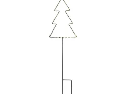 Deko-Gartenstecker Stern Tanne 2-fach sortiert Warmweiß 60 cm x 20 cm