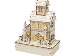 Dekohaus 3 LEDs Warmweiß