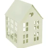 Deko-Haus für Teelicht 13 cm x 10 cm x 8 cm Beige