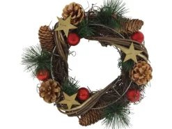 Deko-Kranz Ø 25 cm x 8 cm Mehrfarbig