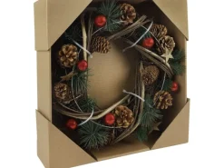 Deko-Kranz Ø 35 cm x 9 cm Mehrfarbig