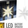 Deko-Leucht-Stern Weiß mit LED - Ø 46 cm
