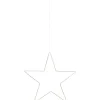 Deko-Stern mit LED-Beleuchtung Warmweiß 58 cm