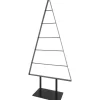 Deko-Tanne aus Metall 31 cm x 12 cm x 62 cm Schwarz