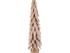 Deko-Tannenbaum aus Holz  60 cm x 18 cm x 18 cm Natur