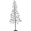 Deko-Tannenbaum mit LED 18,2 cm x 150 cm Schwarz
