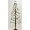 Deko-Tannenbaum mit LED 15,5 cm x 120 cm Schwarz