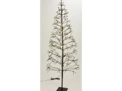 Deko-Tannenbaum mit LED 15,5 cm x 120 cm Schwarz