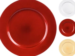 Dekoteller Ø 33 cm in drei Farben glänzend