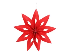 DPI Stern-Hänger aus Filz 32 cm Rot