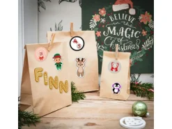 DuneDesign Adventskalender Bastelset mit Zahlen Buchstaben und Figuren