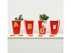 DuneDesign Adventskalender Bastelset mit Zahlen Buchstaben und Figuren