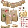 DuneDesign DIY Adventskalender Zum Selbst Befüllen mit 24 Papiertüten