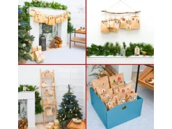 DuneDesign DIY Adventskalender Zum Selbst Befüllen mit 24 Papiertüten