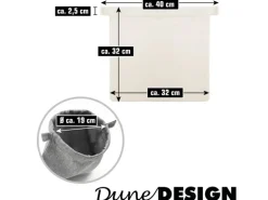 DuneDesign 4er Set Nordic Geschenk Stoffbeutel 32 x 32 cm für Weihnachten