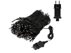 ECD Germany Fahnenmast Lichterkette 10 Stränge 8 Meter 360 LED Warmweiß IP44