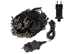 ECD Germany Fahnenmast Lichterkette 6 Stränge 2,08 Meter 192 LED Warmweiß IP44