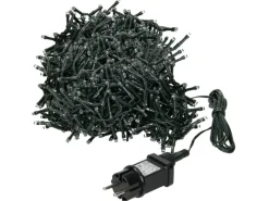 ECD Germany LED Cluster Lichterkette 8m 400 LEDs Extra Warmweiß 8 Modi IP44