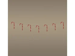 ECD Germany LED Lichterkette mit 7 Zuckerstangen 28 LEDs Warmweiß 330 cm