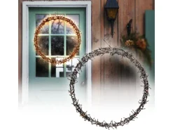 ECD Germany LED Lichterkranz Ø58cm 500 LEDs Warmweiß 8 Leuchtmodi