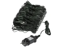 ECD Germany LED Lichternetz mit 320 Warmweiße LEDs 3x1,5 m IP44 Wasserdicht
