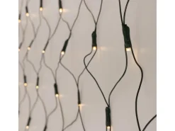 ECD Germany LED Lichternetz mit 320 Warmweiße LEDs 3x1,5 m IP44 Wasserdicht