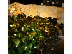 ECD Germany LED Lichternetz mit 320 Warmweiße LEDs 3x1,5 m IP44 Wasserdicht