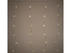 ECD Germany LED Lichtervorhang 300cm 120LED Warmweiß mit Timer 19 Modi