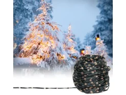 ECD Germany LED Micro Cluster Lichterkette 24m 800 LEDs Extra Warmweiß IP44