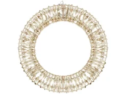 ECD Germany LED Weihnachtskranz 58cm mit 960 Warmweißen Micro LEDs