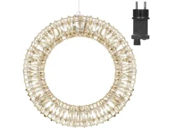 ECD Germany LED Weihnachtskranz 58cm mit 960 Warmweißen Micro LEDs