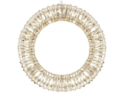 ECD Germany LED Weihnachtskranz 50cm mit 720 Warmweißen Micro LEDs