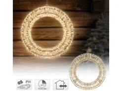 ECD Germany LED Weihnachtskranz 50cm mit 720 Warmweißen Micro LEDs