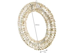 ECD Germany LED Weihnachtskranz 50cm mit 720 Warmweißen Micro LEDs