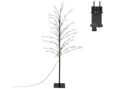 ECD Germany LED-Baum 150 cm mit 360 Warmweißen LEDs Lichterbaum mit Timer