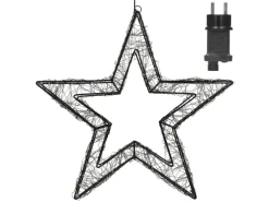 ECD Germany LED-Weihnachtsstern 50 cm 720 LEDs Extra-Warmweiß Metall