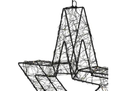 ECD Germany LED-Weihnachtsstern 50 cm 720 LEDs Extra-Warmweiß Metall