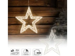 ECD Germany LED-Weihnachtsstern 38 cm mit 960 Warmweiß LEDs und Timer