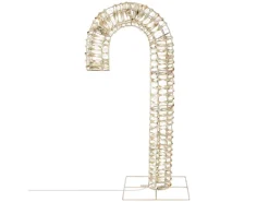 ECD Germany LED-Zuckerstange 75 cm in Gold mit LED-Beleuchtung Timer