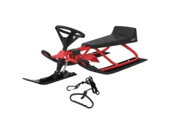 ECD Germany Lenkschlitten in Rot für Kinder ab 5 Jahre bis 90 kg 119x38x50 cm