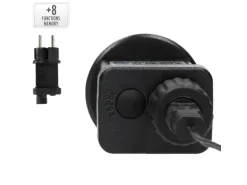 ECD Germany Lichterkranz 500 LEDs 58cm Warmweiß IP44 Türkranz Fensterkranz Ring