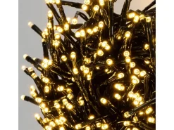 ECD Germany Solar Lichterkette Aussen 16m 800LED Warmweiß Timer 13Modi