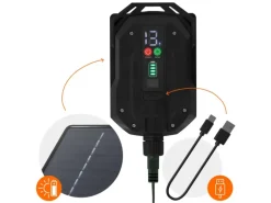 ECD Germany Solar Lichterkette Aussen 11m 560LED Warmweiß Timer 13Modi
