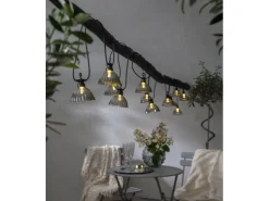 Eglo LED-Lichterkette Cubone 12-flammig Schwarz 500 cm